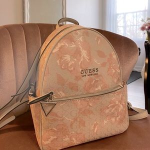 Guess pink/cream backpack